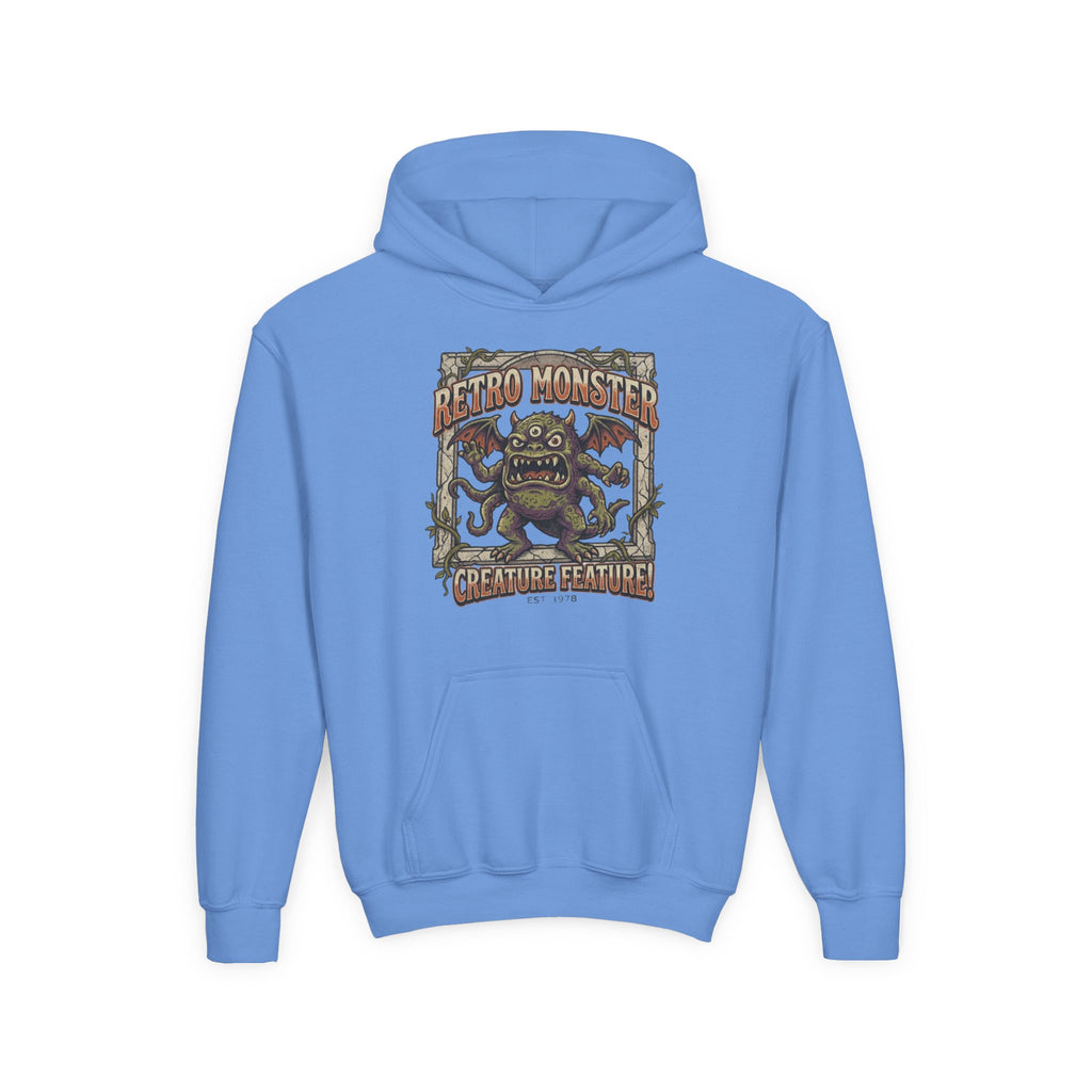 Youth Hoodie — "Retro Monster: Creature Feature" Graphic Pullover