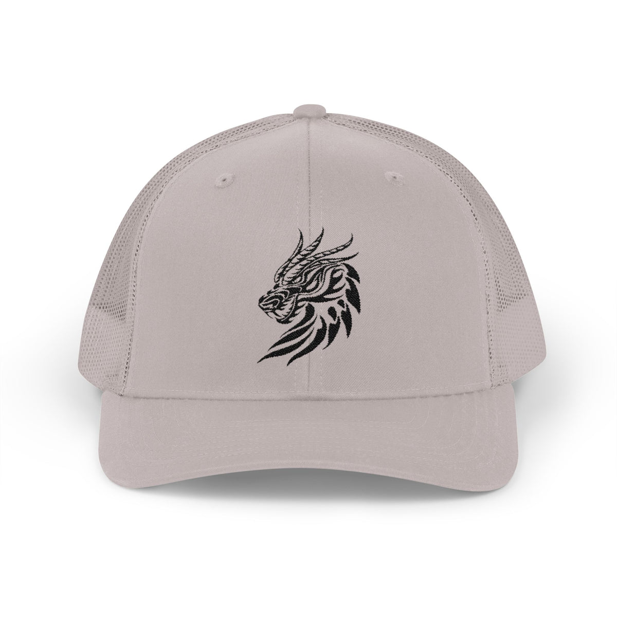 Trucker Cap — Black Tribal Dragon Snapback