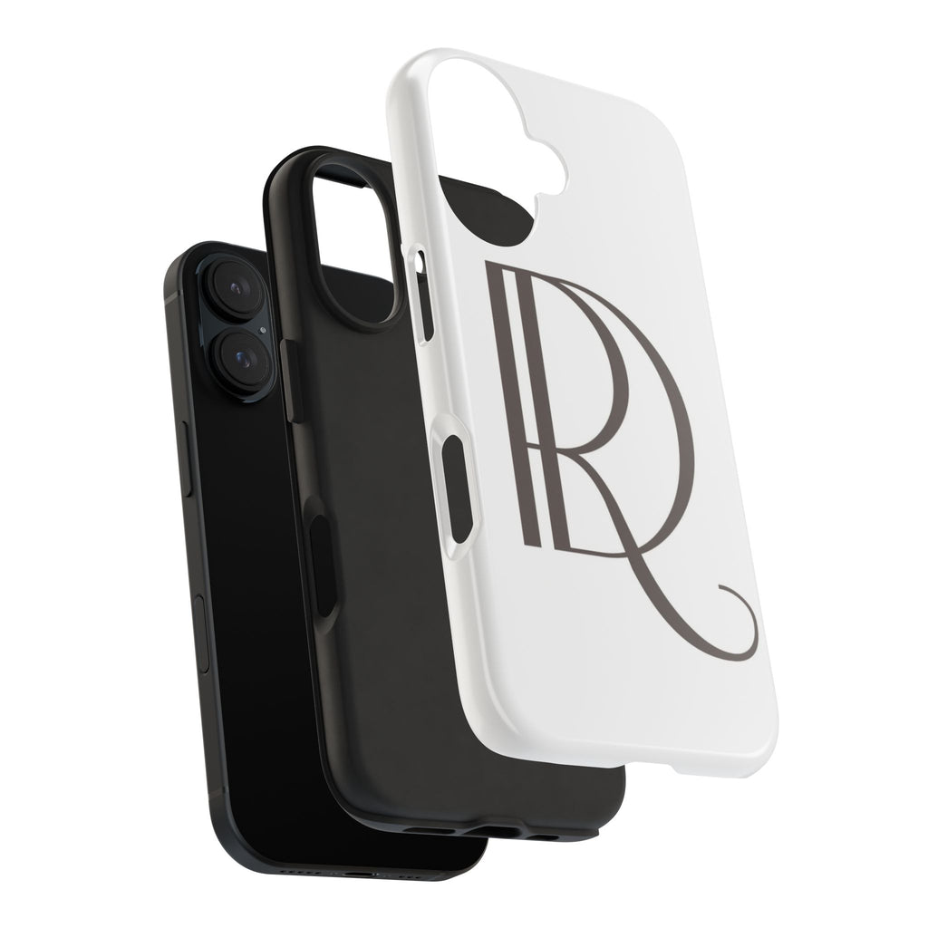 Monogram R Tough Phone Case — Elegant Initial Protective Case