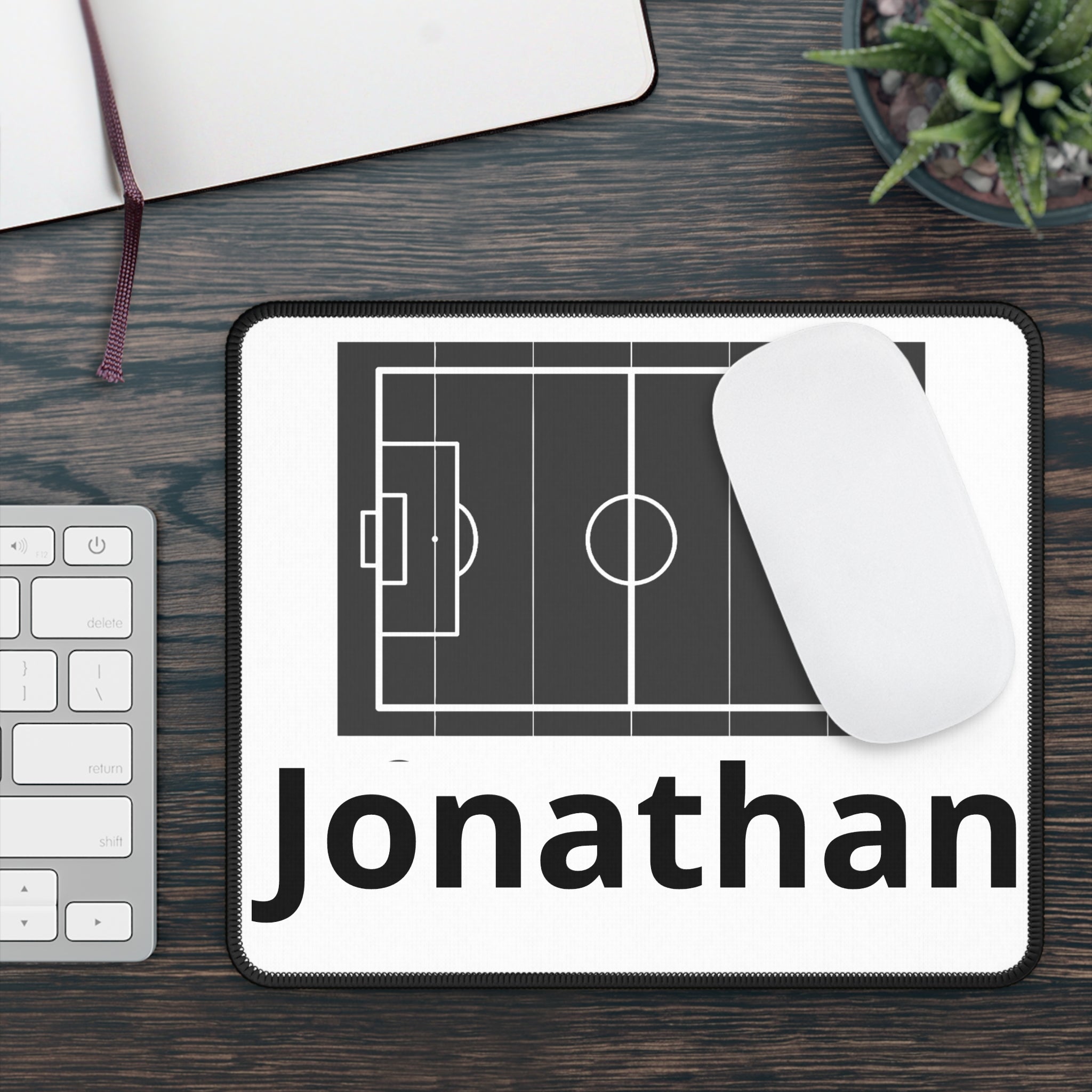 Gaming Mouse Pad — Custom 'Your Design Here' White Desk Pad