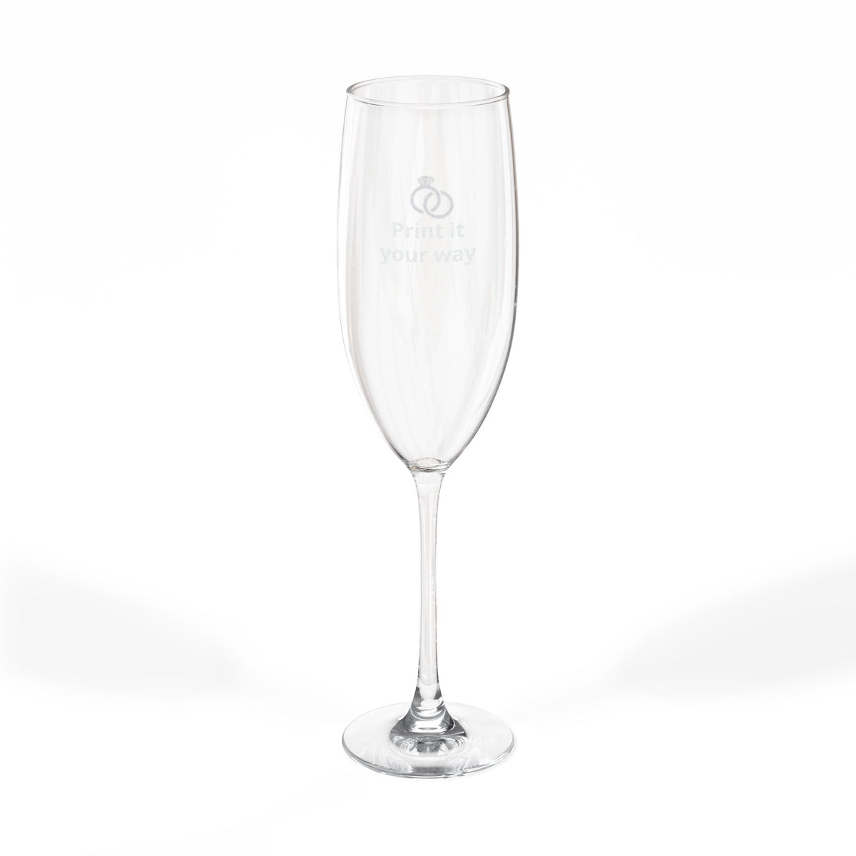 Engraved 8oz Champagne Flute – Personalized Wedding & Celebration Glass