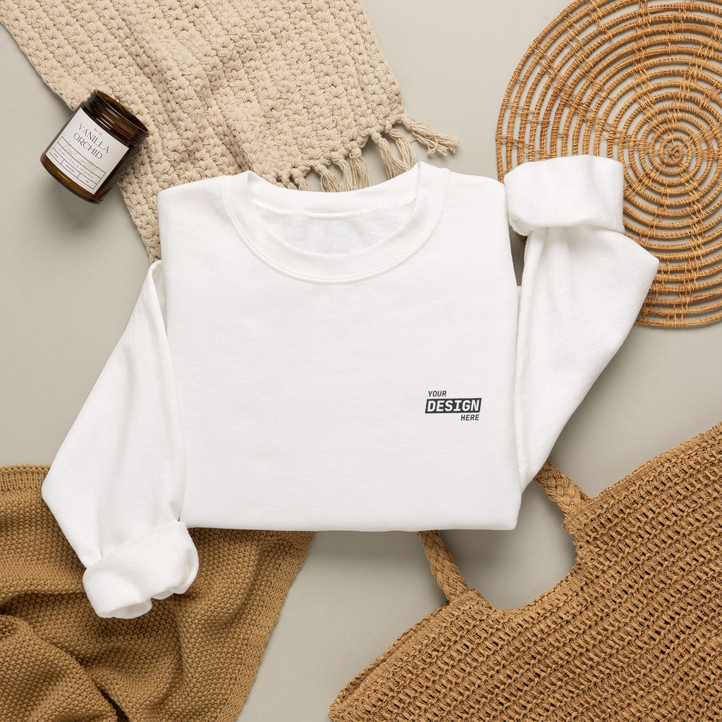 Minimal 'The Good Vibes' Crewneck Sweatshirt