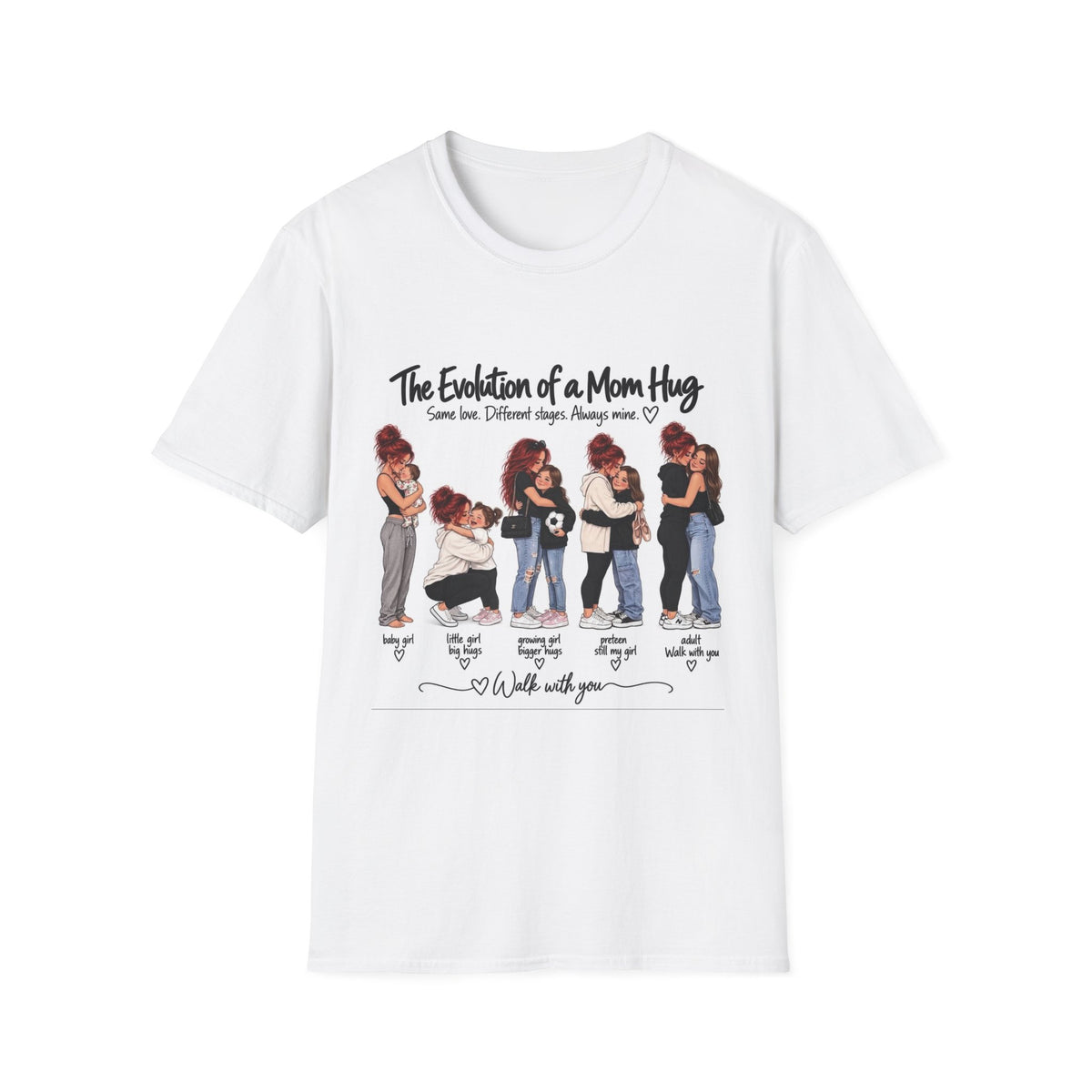 The Evolution of a Mom Hug T-Shirt Girl – Funny Mom Life Gift