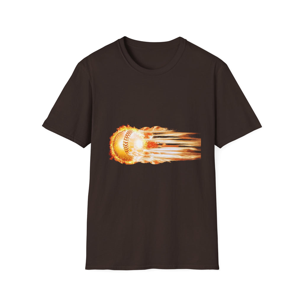 Baseball Fireball T-Shirt — Fast Pitch Meteor Graphic Tee