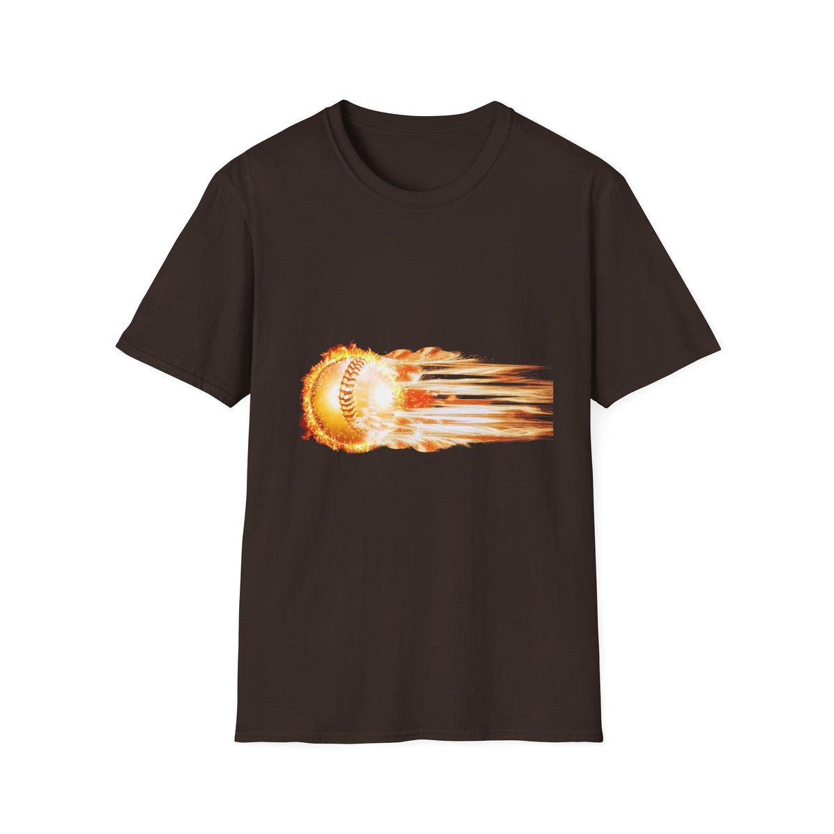 Baseball Fireball T-Shirt — Fast Pitch Meteor Graphic Tee