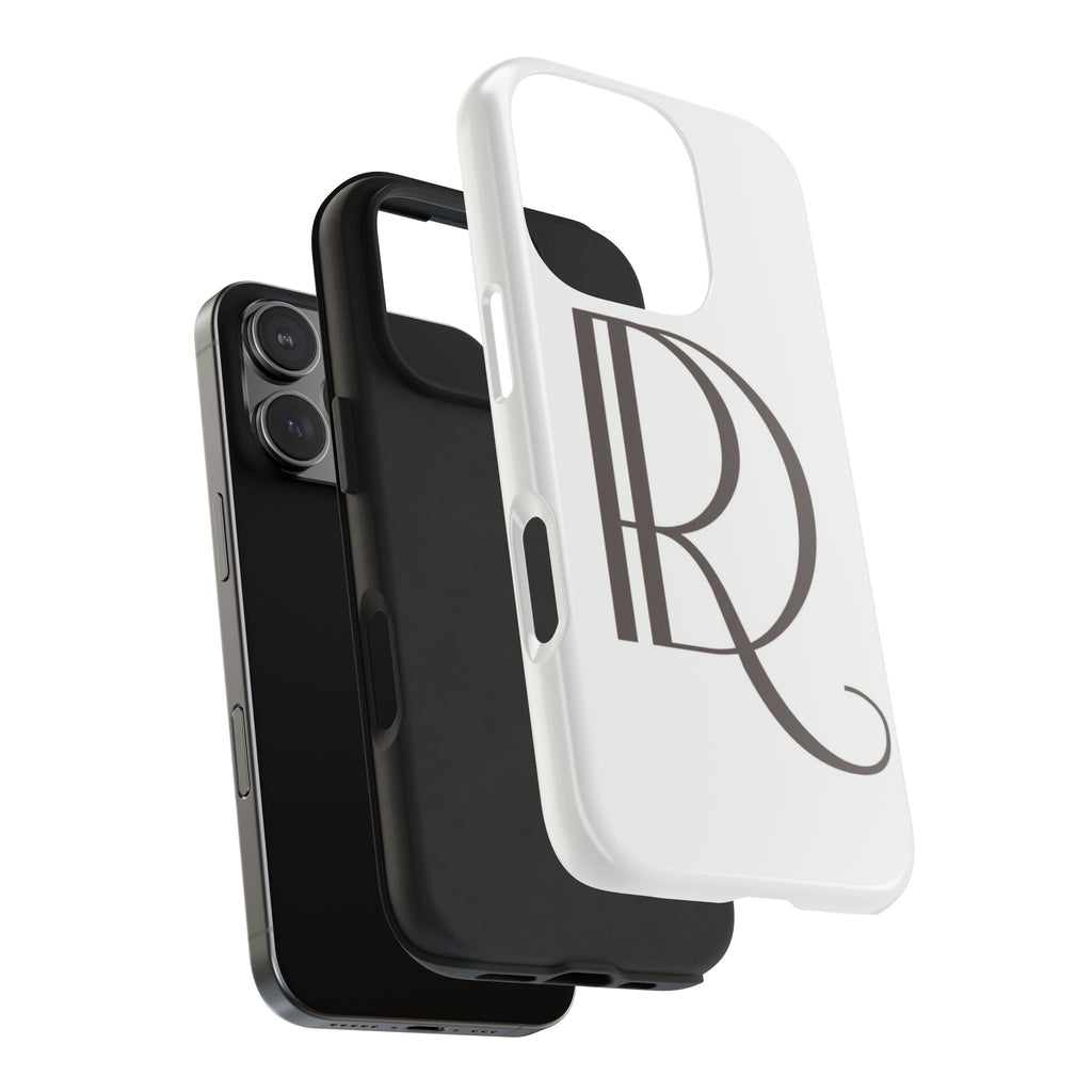 Monogram R Tough Phone Case — Elegant Initial Protective Case
