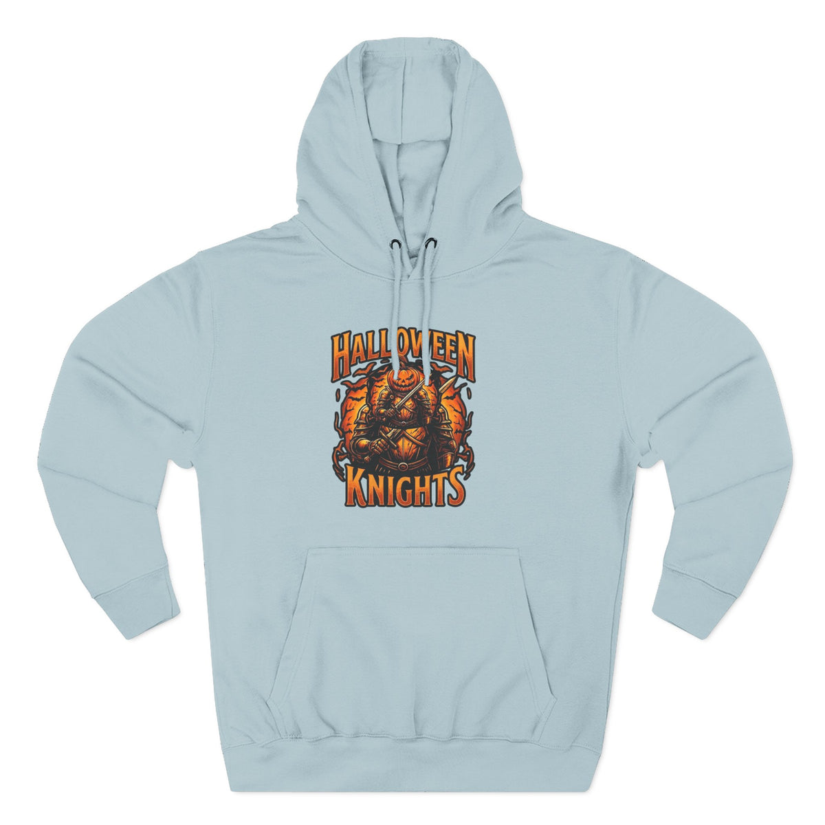 Halloween Knights Hoodie — Pumpkin Skull Graphic Pullover