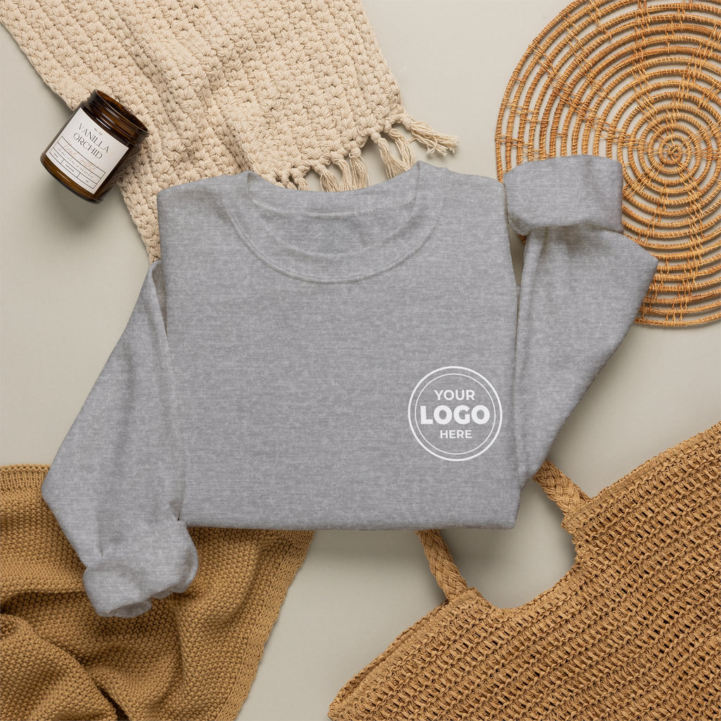 Crewneck Sweatshirt — Custom Logo Chest & Back Design