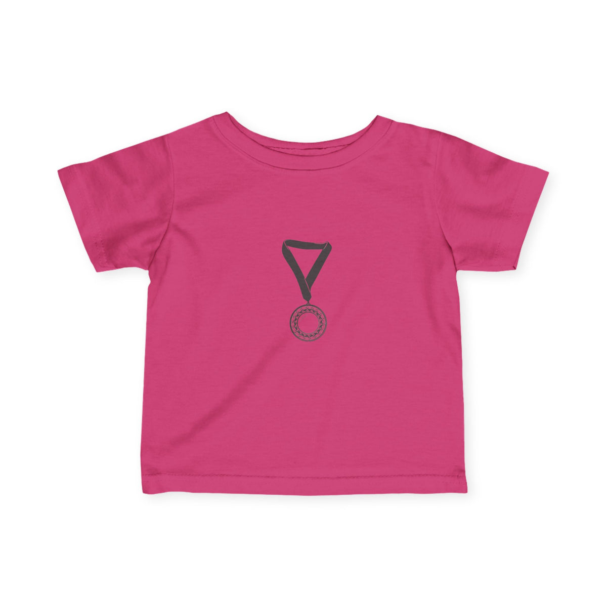 Infant Tee — Cute Medal Graphic Baby T-Shirt (Award Ribbon Design)
