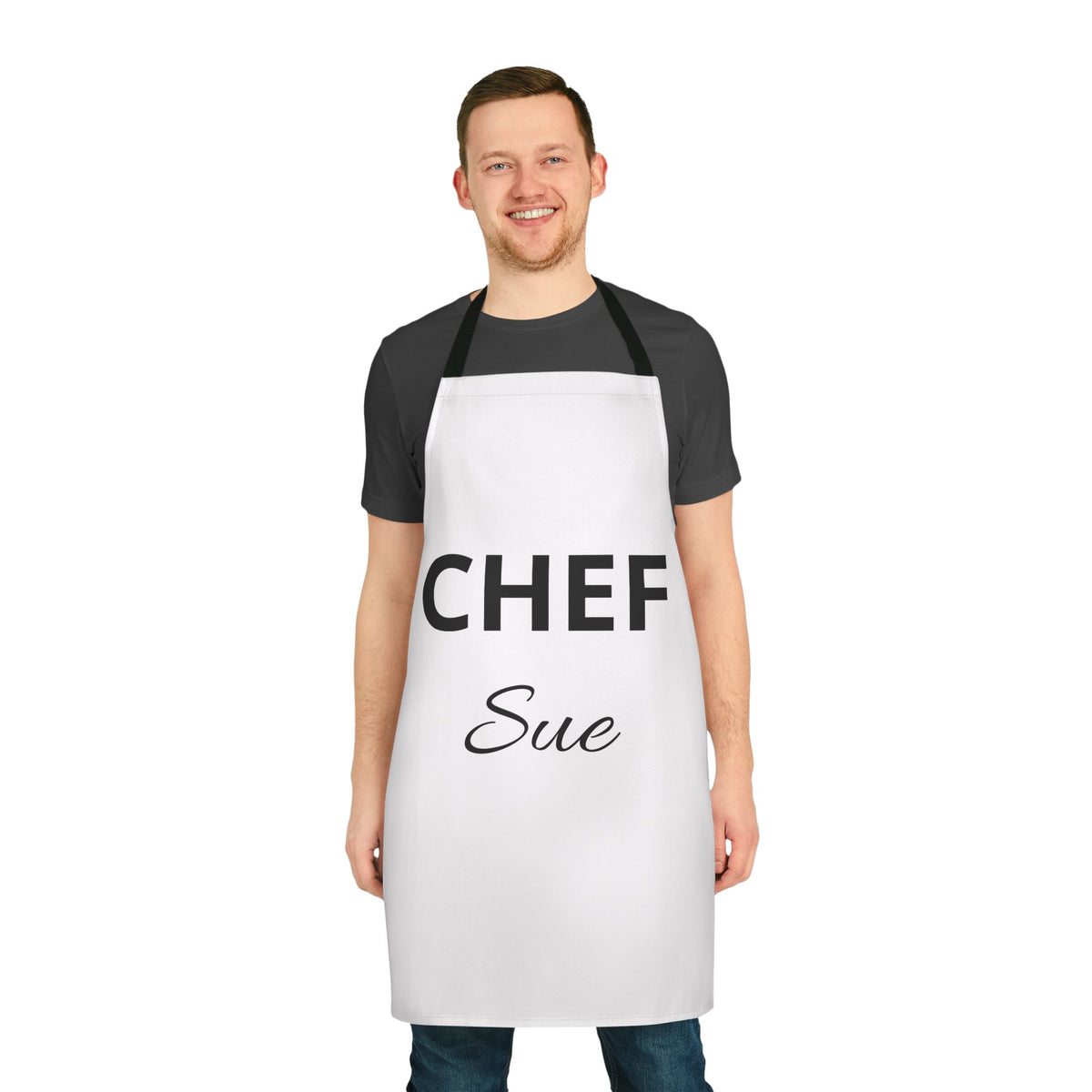All-Over Print Apron with 5-Color Straps – Custom Kitchen Apron