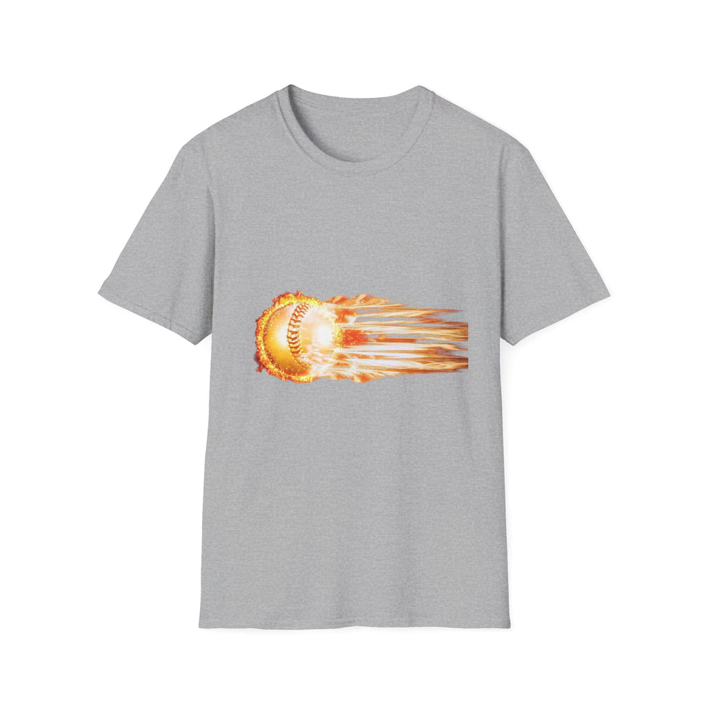 Baseball Fireball T-Shirt — Fast Pitch Meteor Graphic Tee
