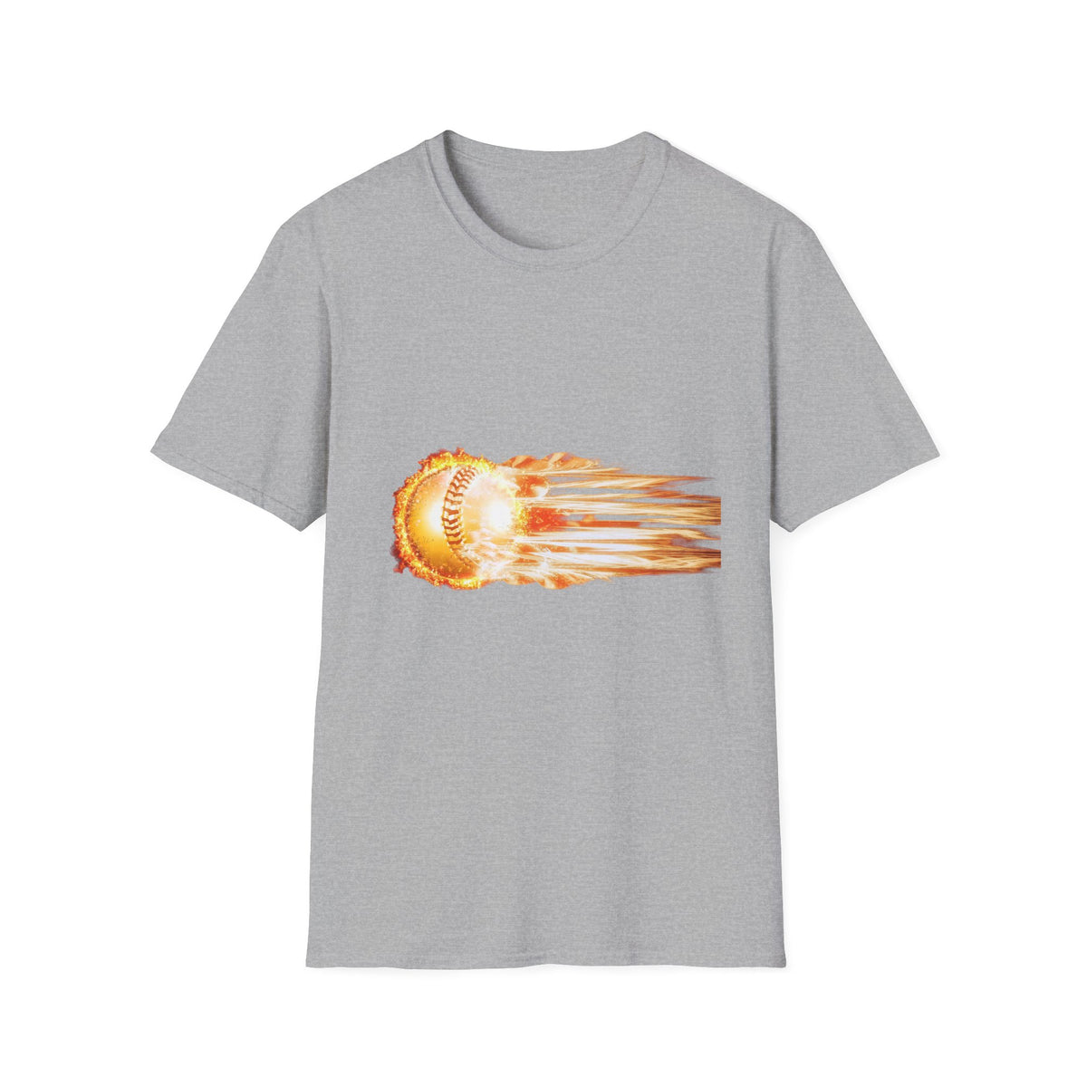 Baseball Fireball T-Shirt — Fast Pitch Meteor Graphic Tee