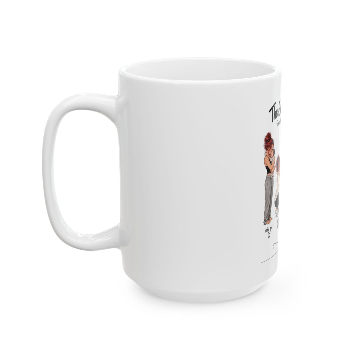 "The Evolution of a Mom Hug" Funny Ceramic Mug
