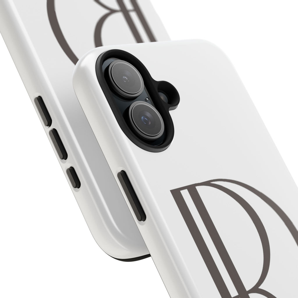 Monogram R Tough Phone Case — Elegant Initial Protective Case