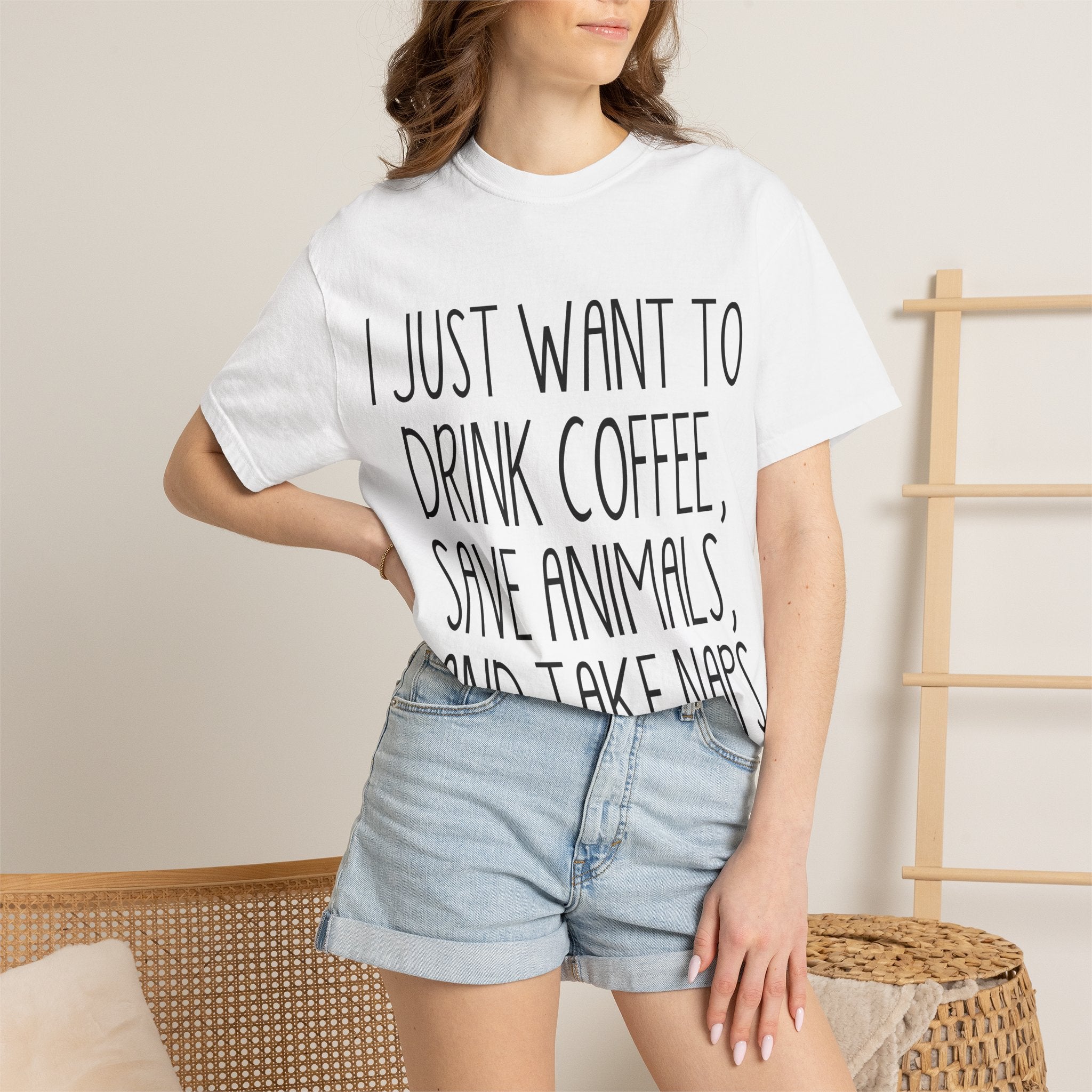 Coffee, Save Animals & Naps T-Shirt