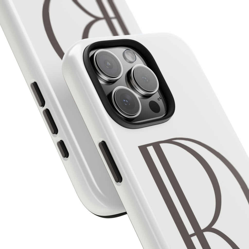 Monogram R Tough Phone Case — Elegant Initial Protective Case