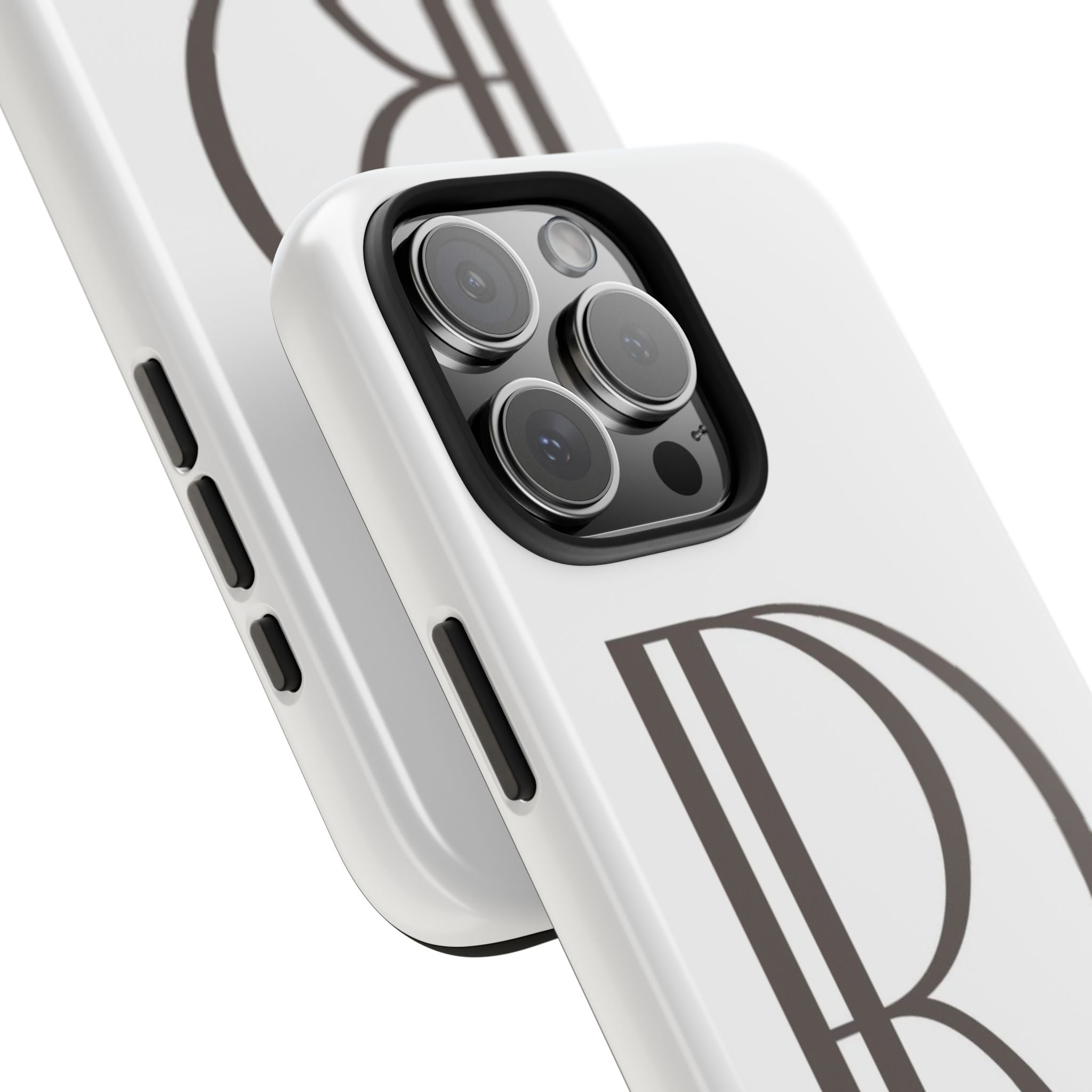 Monogram R Tough Phone Case — Elegant Initial Protective Case