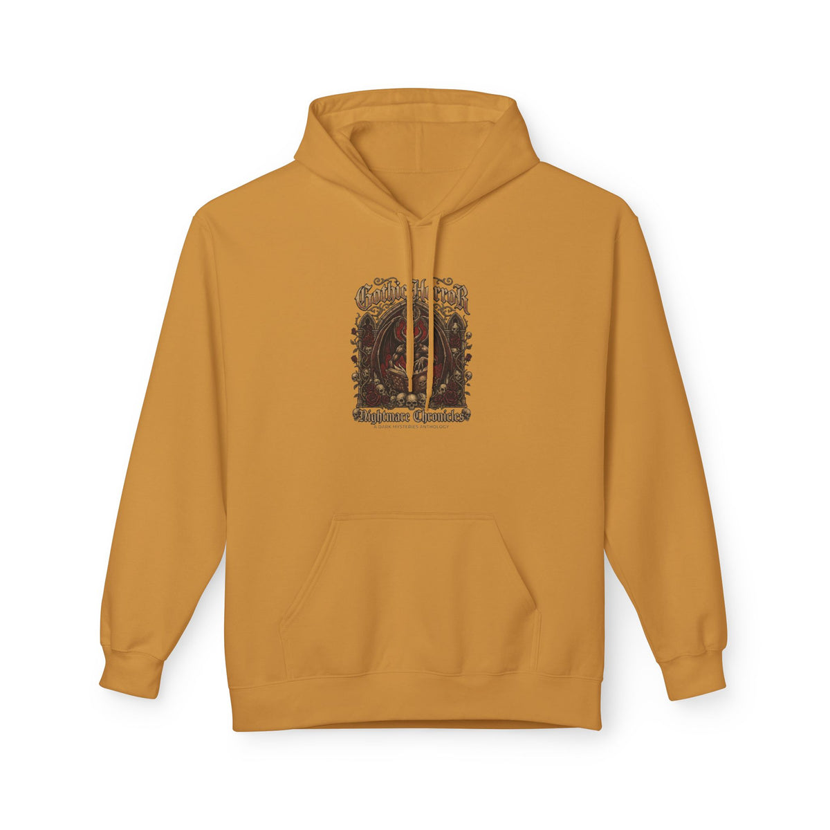 Vintage Botanical 'Autumn Camper' Hoodie — Retro Forest Camping Graphic