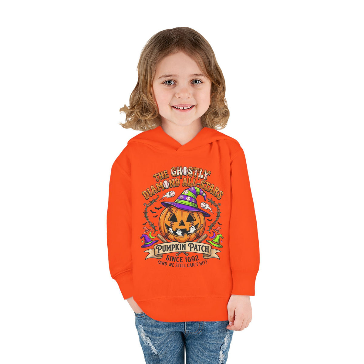 Toddler Hoodie - Cute Halloween Pumpkin Patch Pullover ("Pumpkin Patch Since 1692")