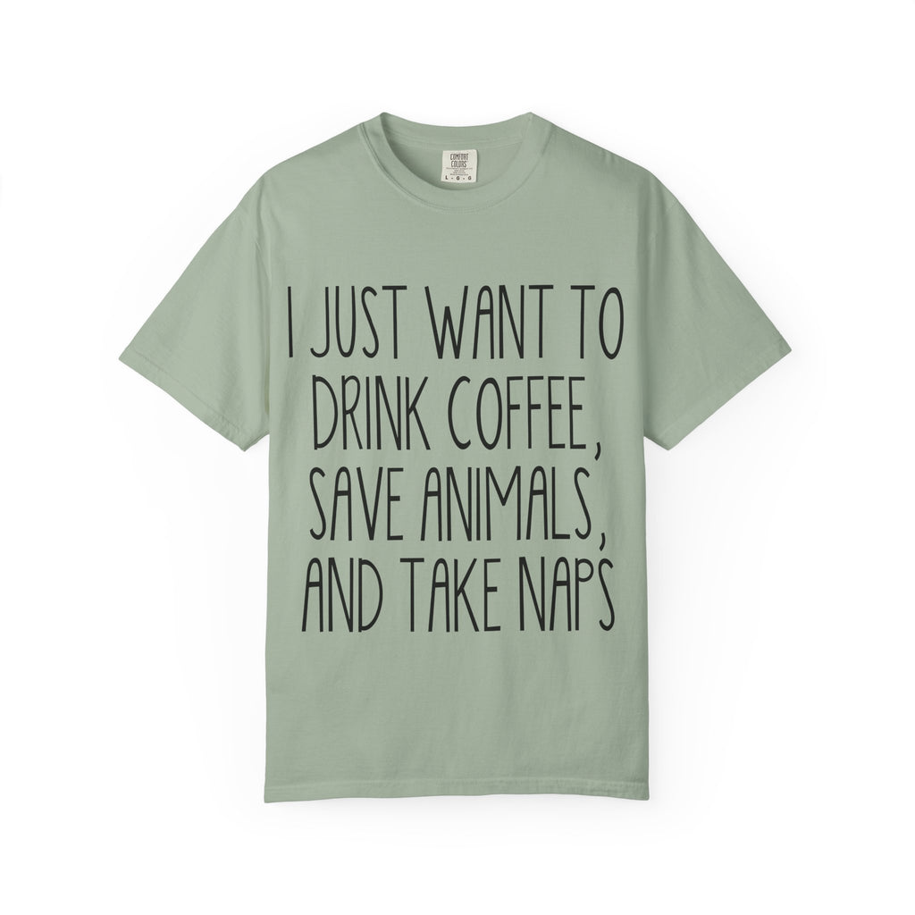 Coffee, Save Animals & Naps T-Shirt