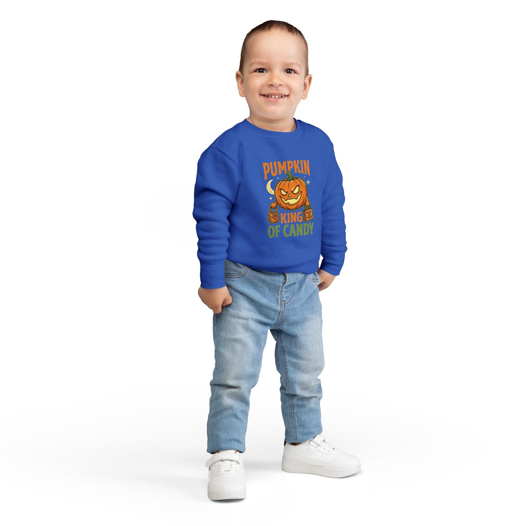 Toddler Sweatshirt - 'Pumpkin King of Candy' Halloween Pullover
