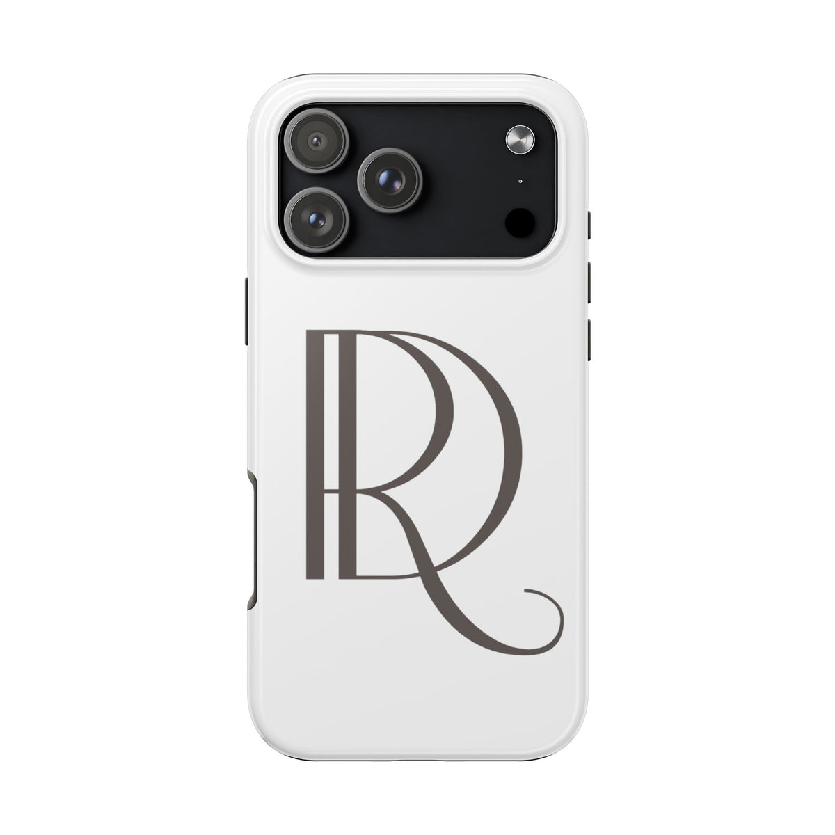 Monogram R Tough Phone Case — Elegant Initial Protective Case