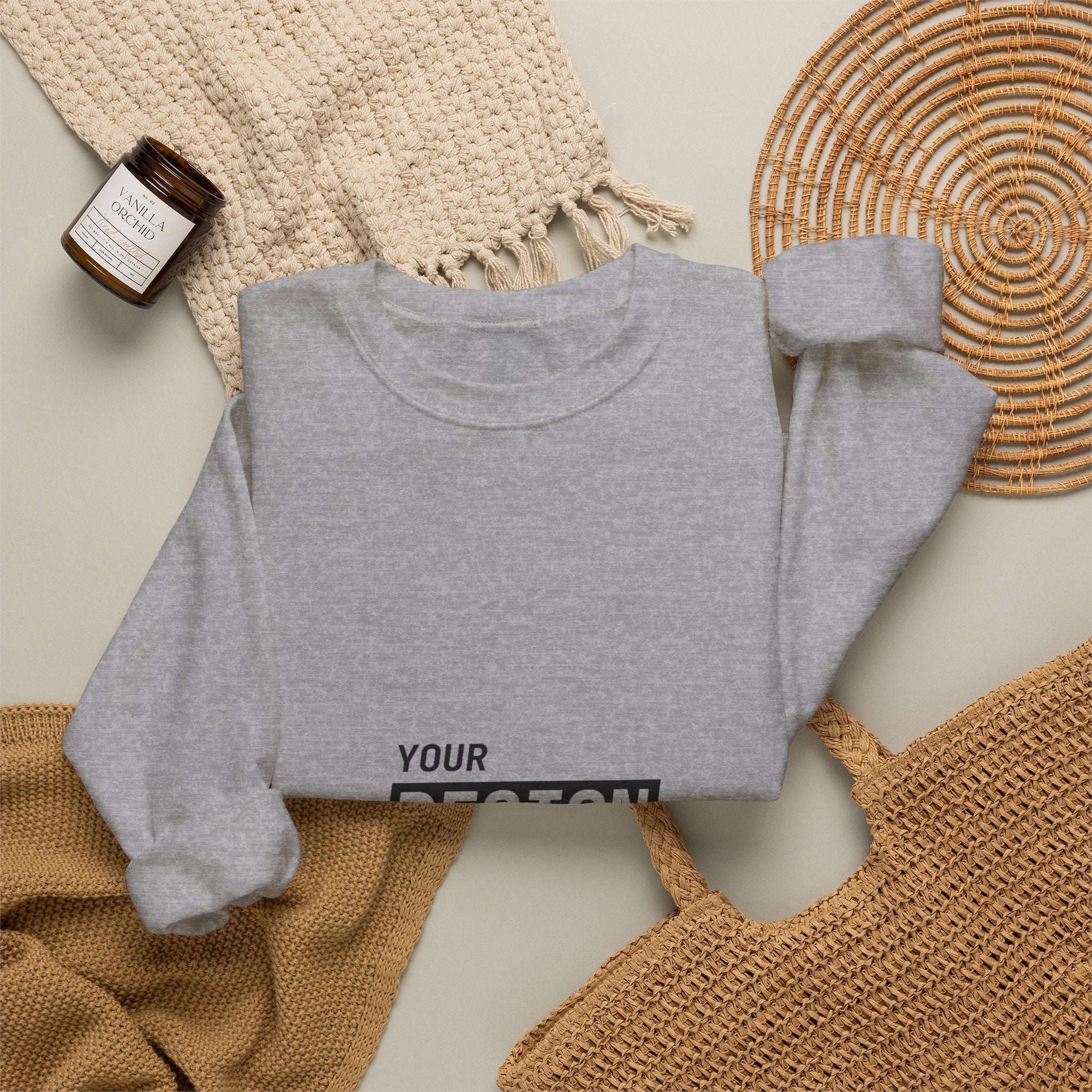 Copy of Crewneck Sweatshirt — Custom Logo Chest & Back Design