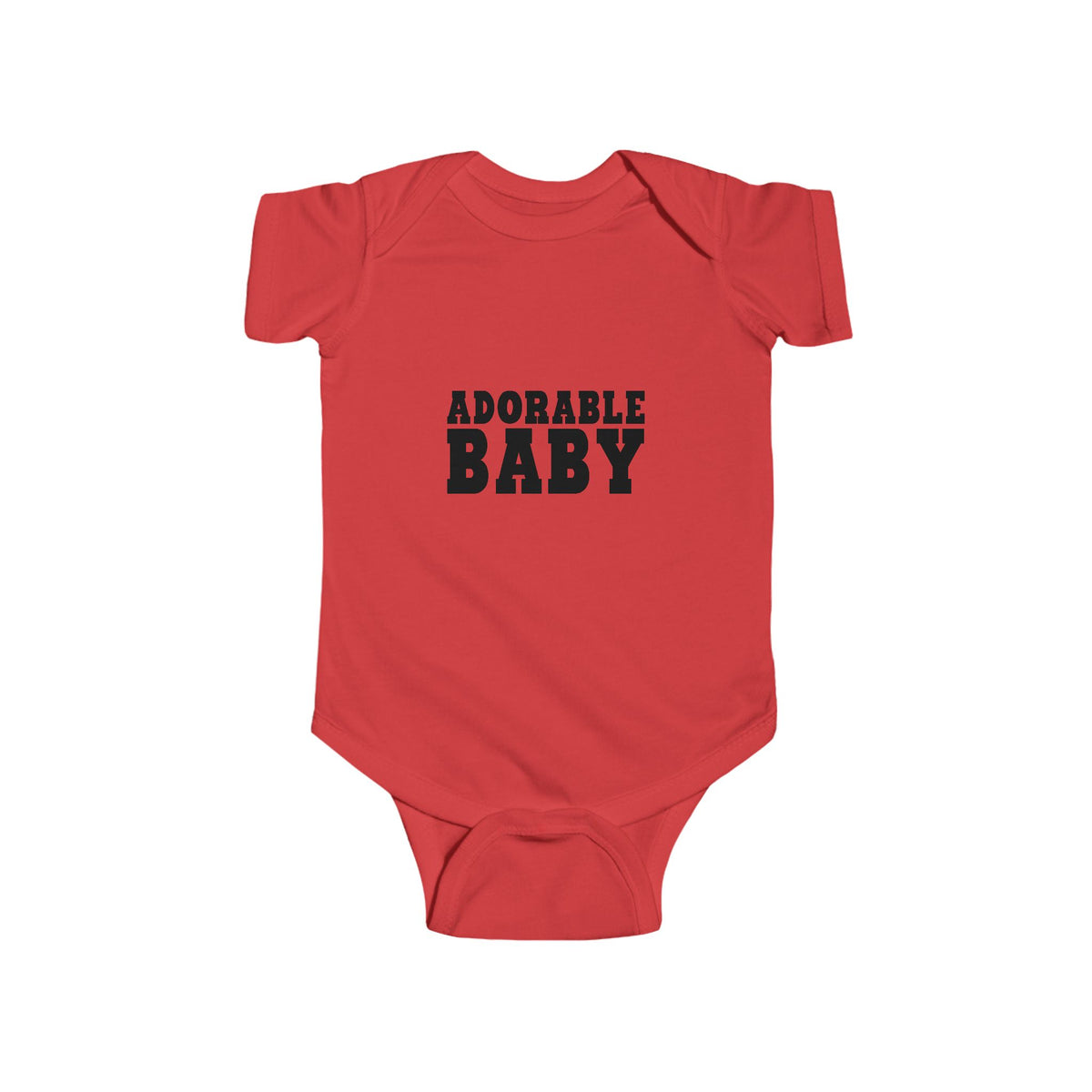 Infant Bodysuit - "Adorable Baby" Graphic Baby Onesie, Newborn Gift