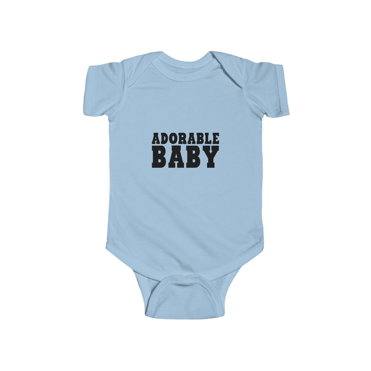 Infant Bodysuit - "Adorable Baby" Graphic Baby Onesie, Newborn Gift