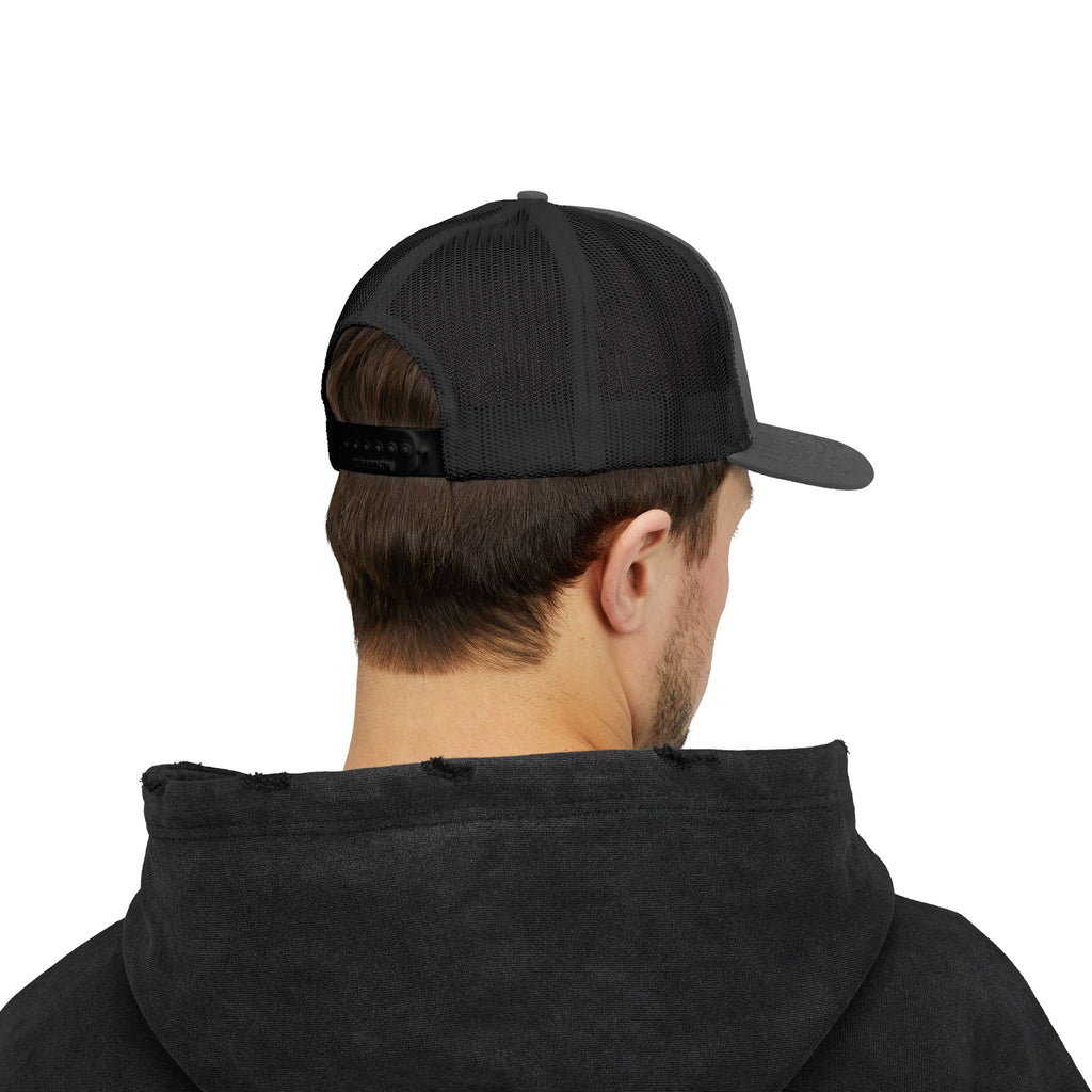 Trucker Cap — Black Tribal Dragon Snapback