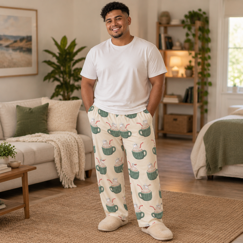 Cozy Hot Cocoa Mug Pajama Pants