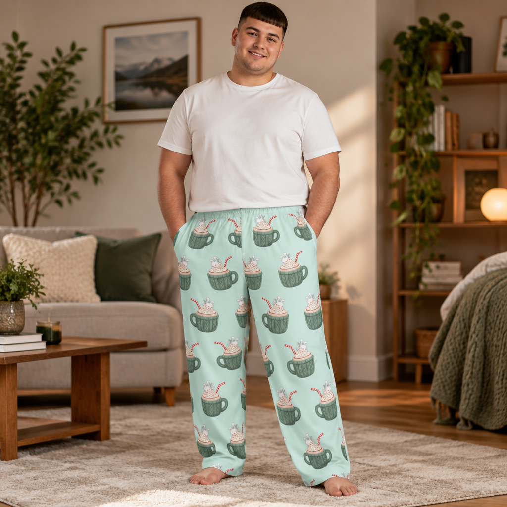 Festive Hot Cocoa Mug Men's Pajama Pants