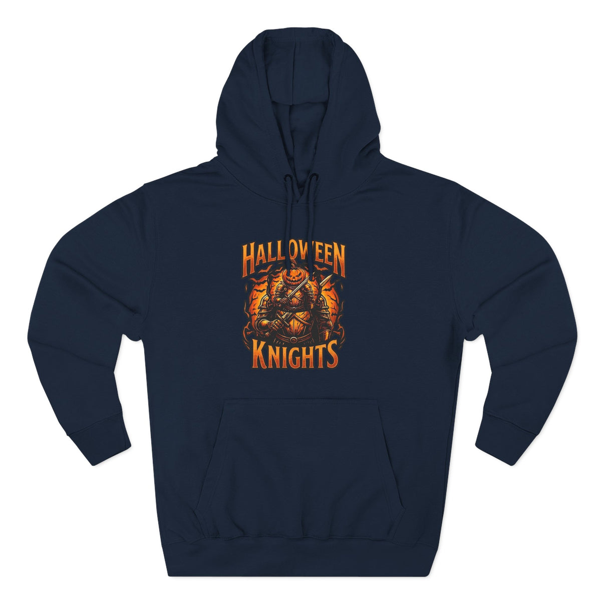Halloween Knights Hoodie — Pumpkin Skull Graphic Pullover