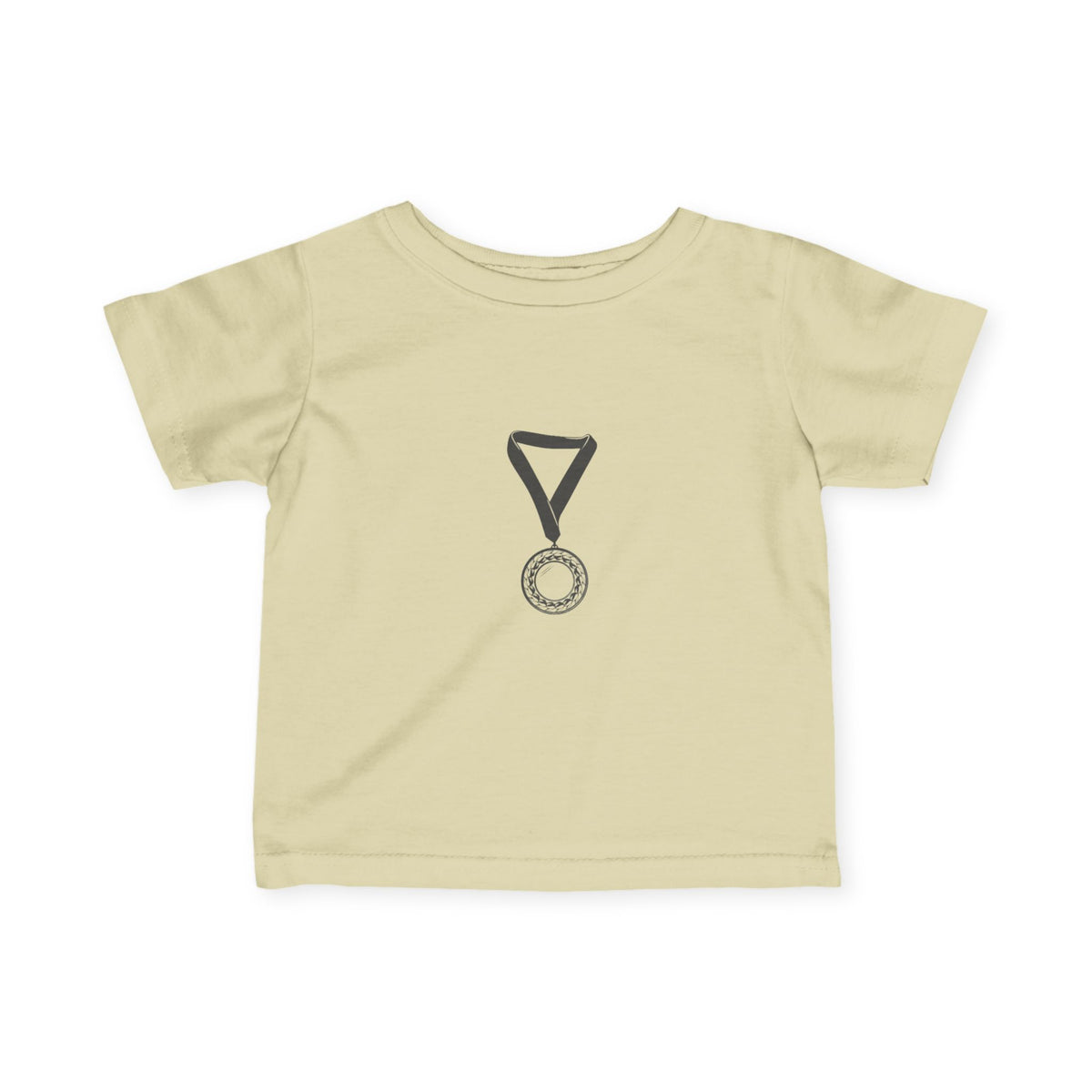 Infant Tee — Cute Medal Graphic Baby T-Shirt (Award Ribbon Design)