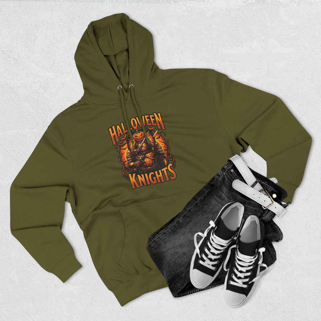 Halloween Knights Hoodie — Pumpkin Skull Graphic Pullover
