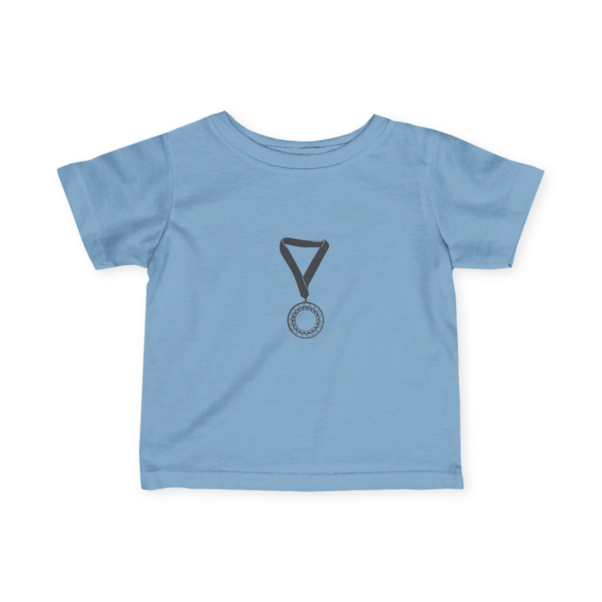 Infant Tee — Cute Medal Graphic Baby T-Shirt (Award Ribbon Design)