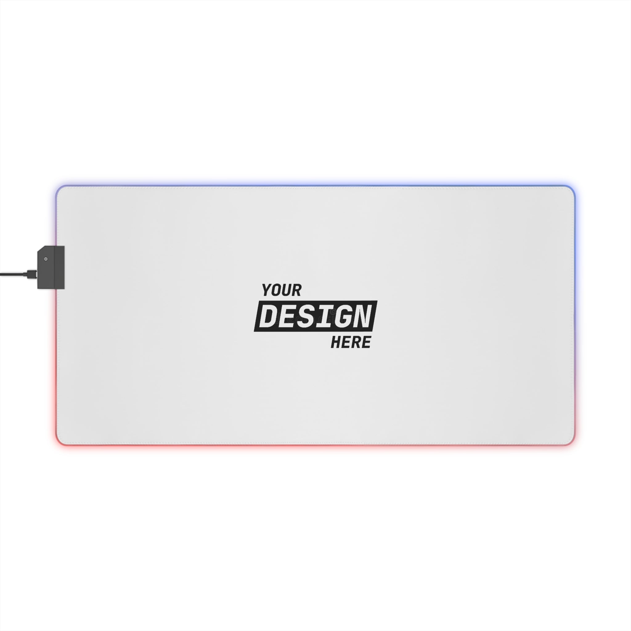 RGB LED Gaming Mouse Pad — Large Light-Up Desk Mat (Customizable Design)