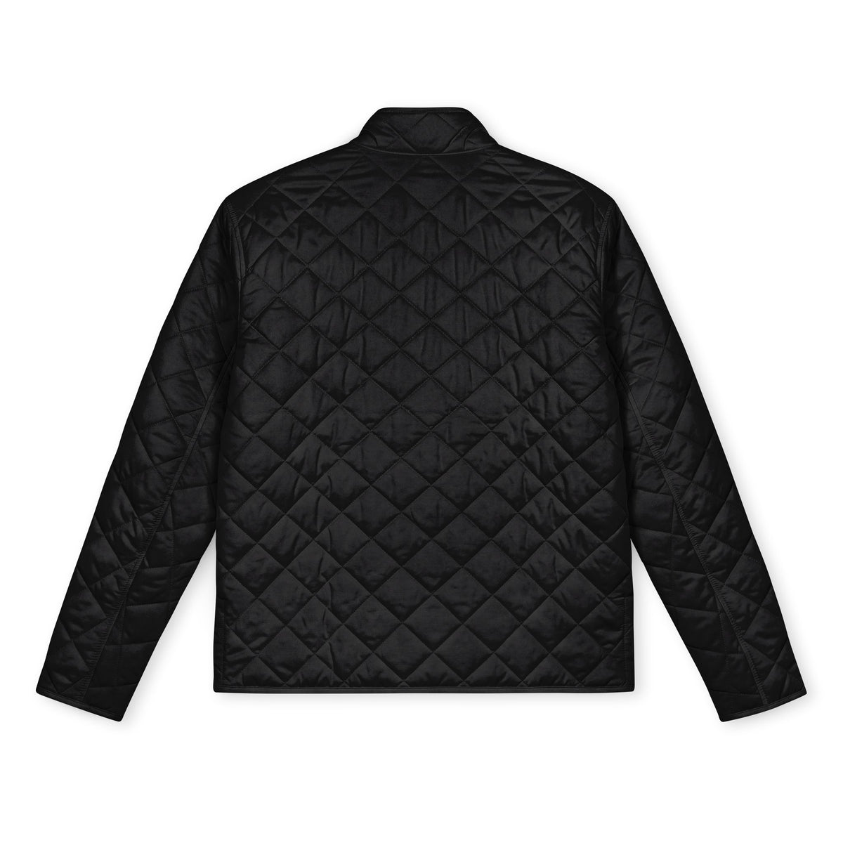 Quilted Full-Zip Jacket — Embroidered Compass Badge