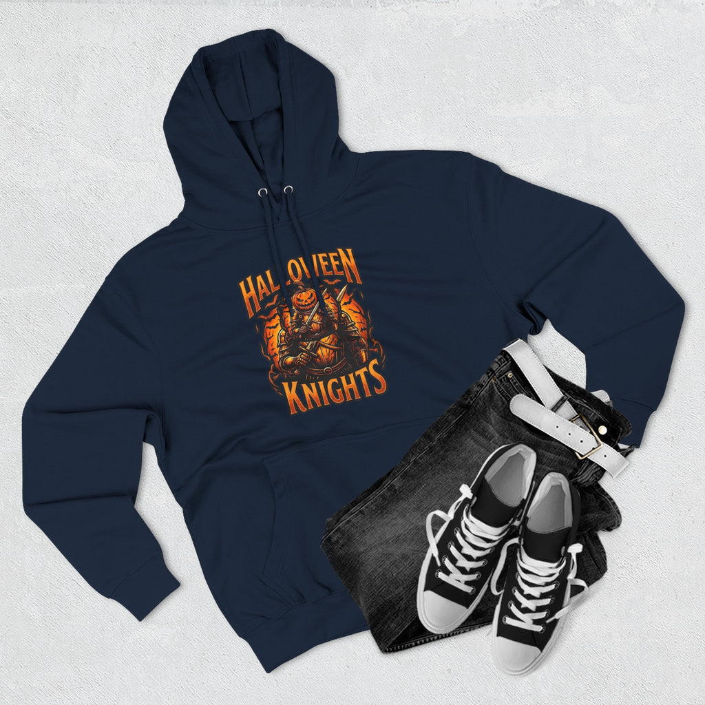 Halloween Knights Hoodie — Pumpkin Skull Graphic Pullover