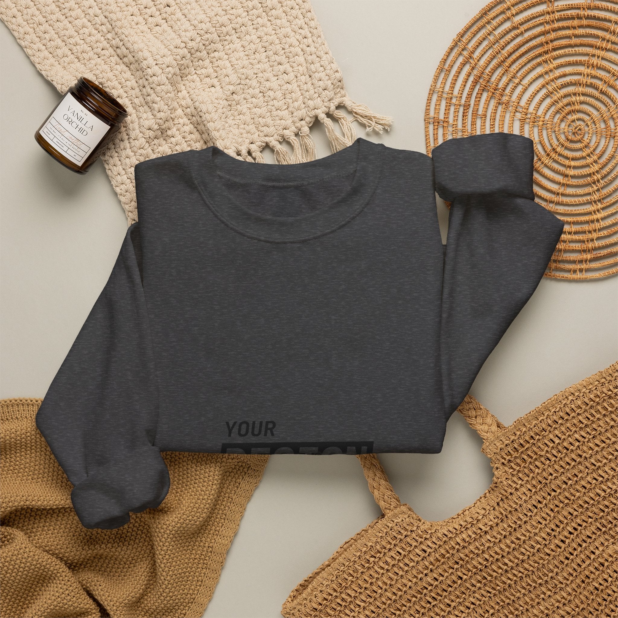 Copy of Crewneck Sweatshirt — Custom Logo Chest & Back Design