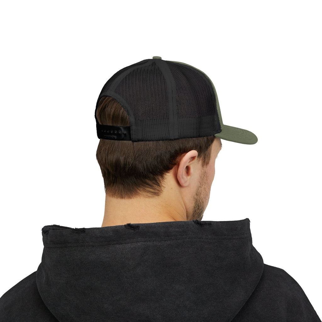 Trucker Cap — Black Tribal Dragon Snapback