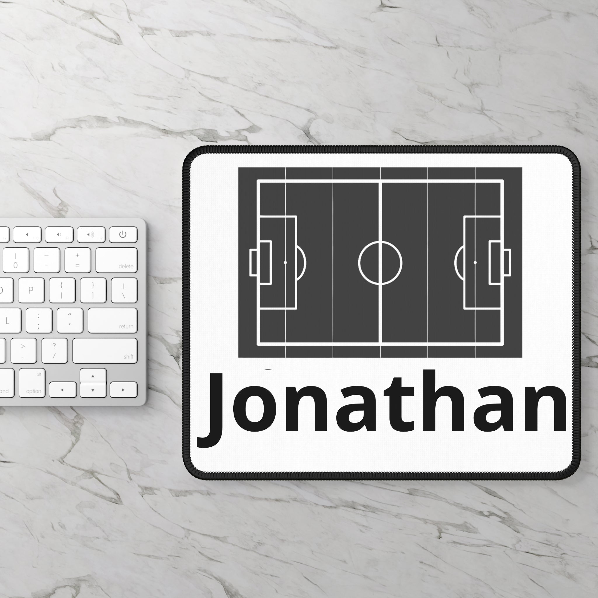 Gaming Mouse Pad — Custom 'Your Design Here' White Desk Pad