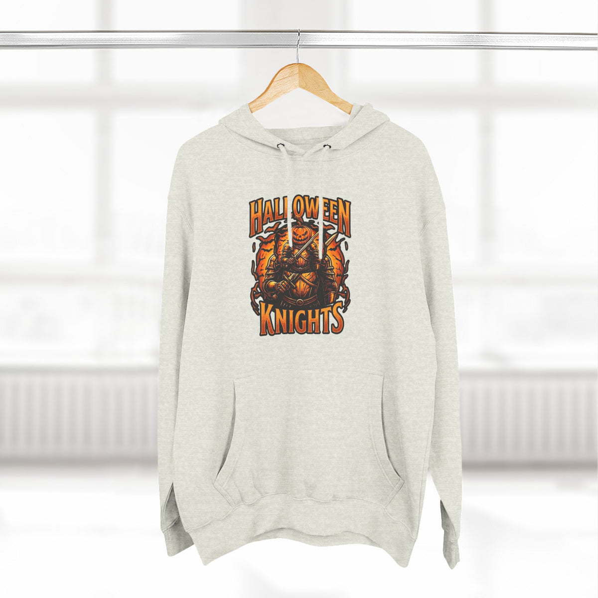 Halloween Knights Hoodie — Pumpkin Skull Graphic Pullover