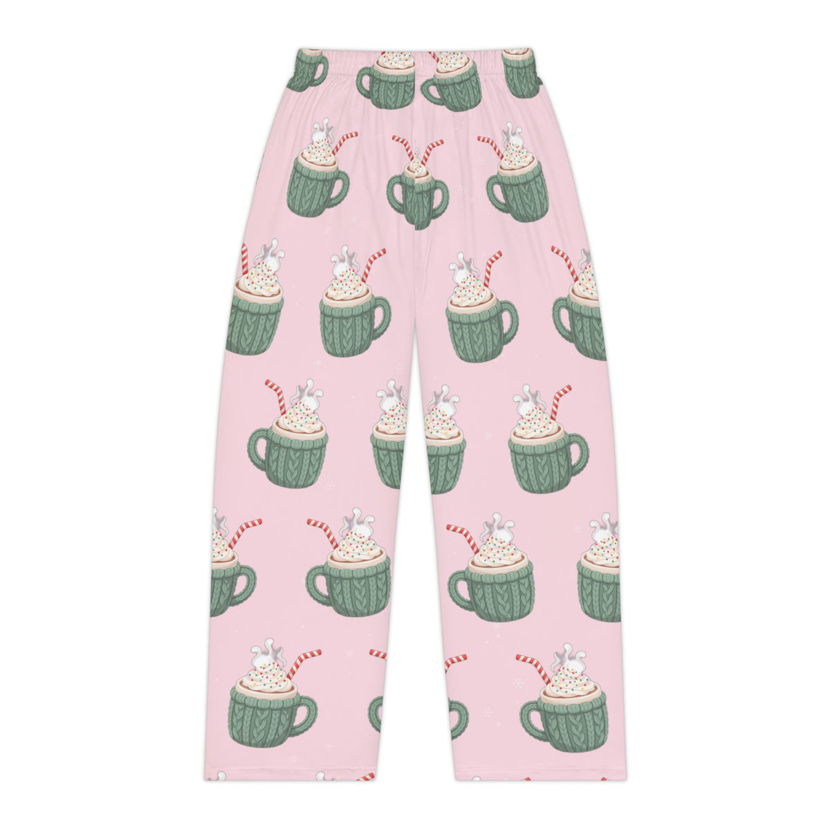 Women's Pink Christmas Hot Cocoa Mug Pajama Pants
