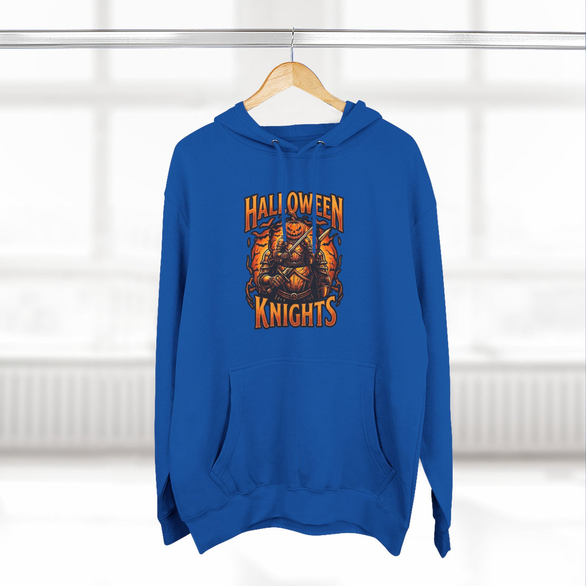 Halloween Knights Hoodie — Pumpkin Skull Graphic Pullover