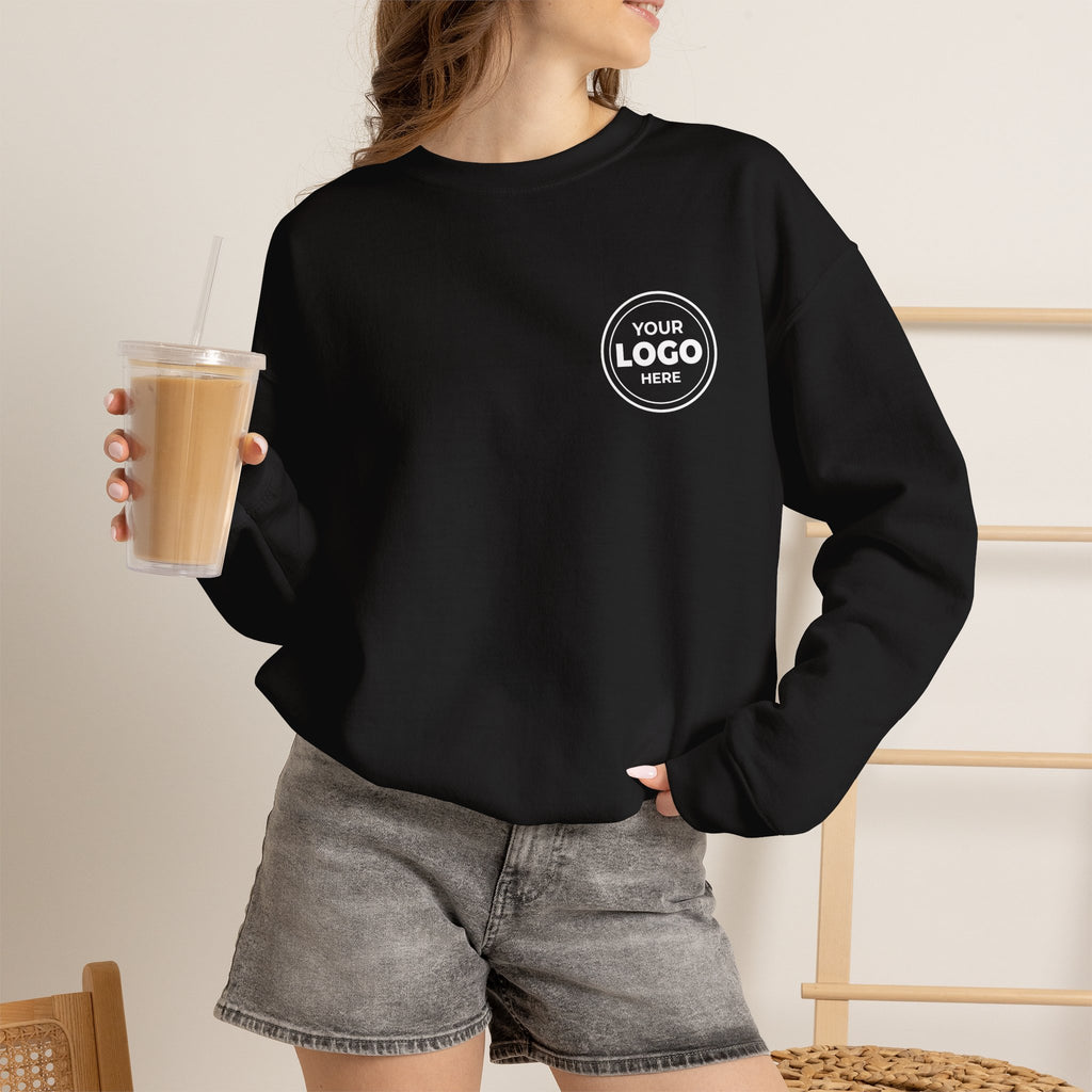 Crewneck Sweatshirt — Custom Logo Chest & Back Design