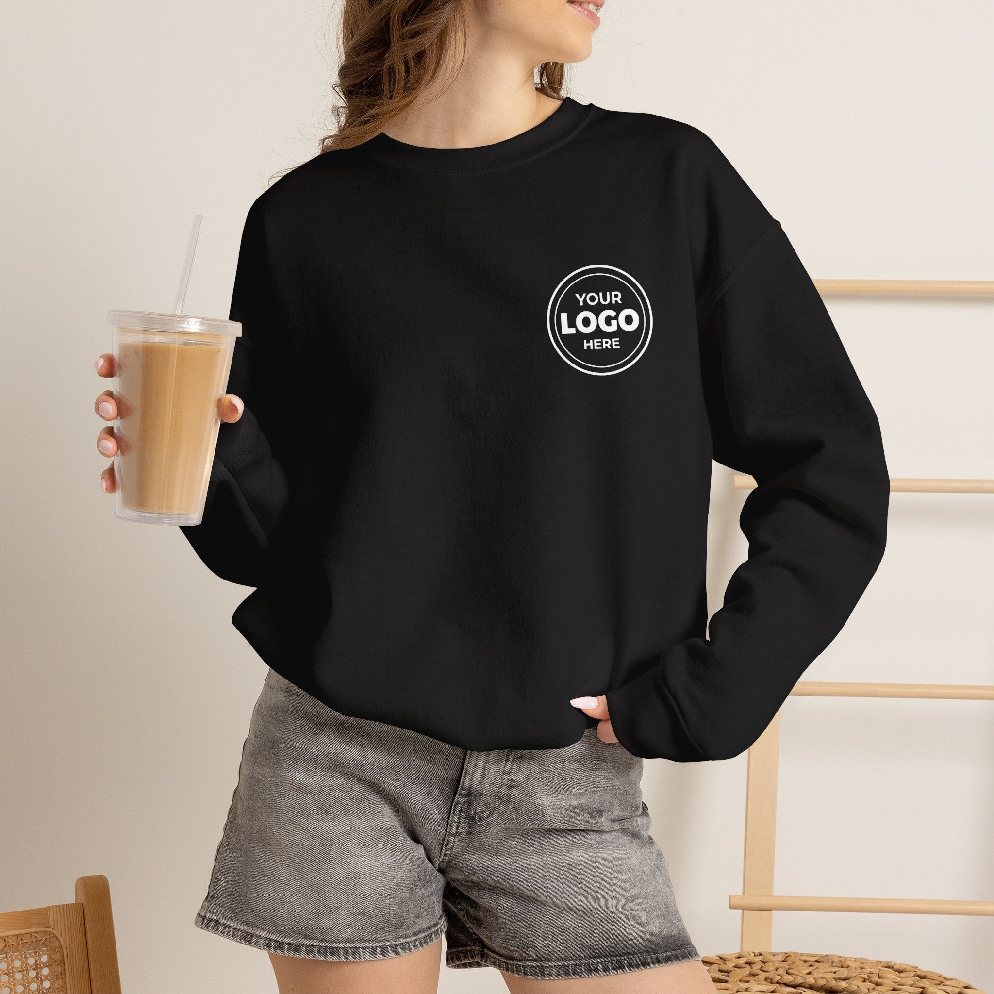 Crewneck Sweatshirt — Custom Logo Chest & Back Design
