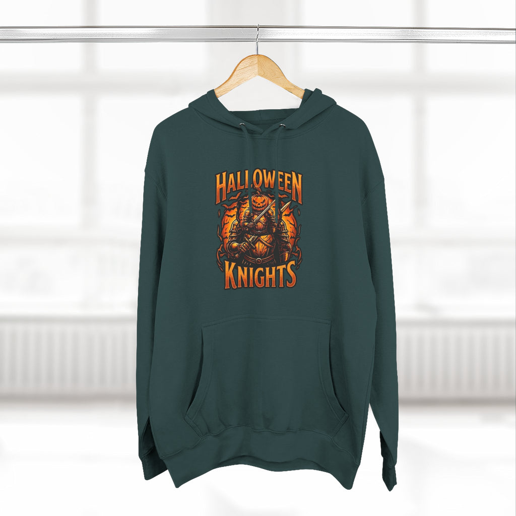Halloween Knights Hoodie — Pumpkin Skull Graphic Pullover