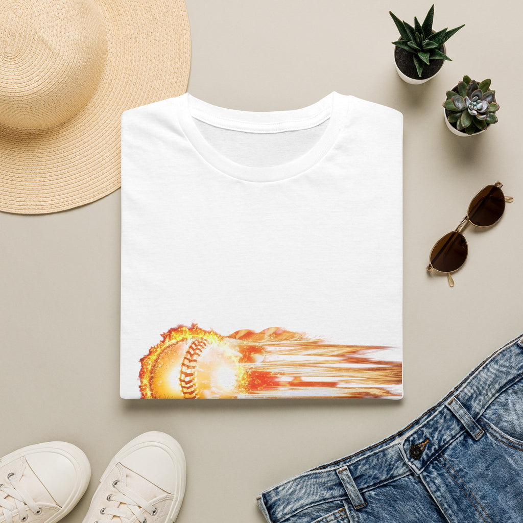Baseball Fireball T-Shirt — Fast Pitch Meteor Graphic Tee