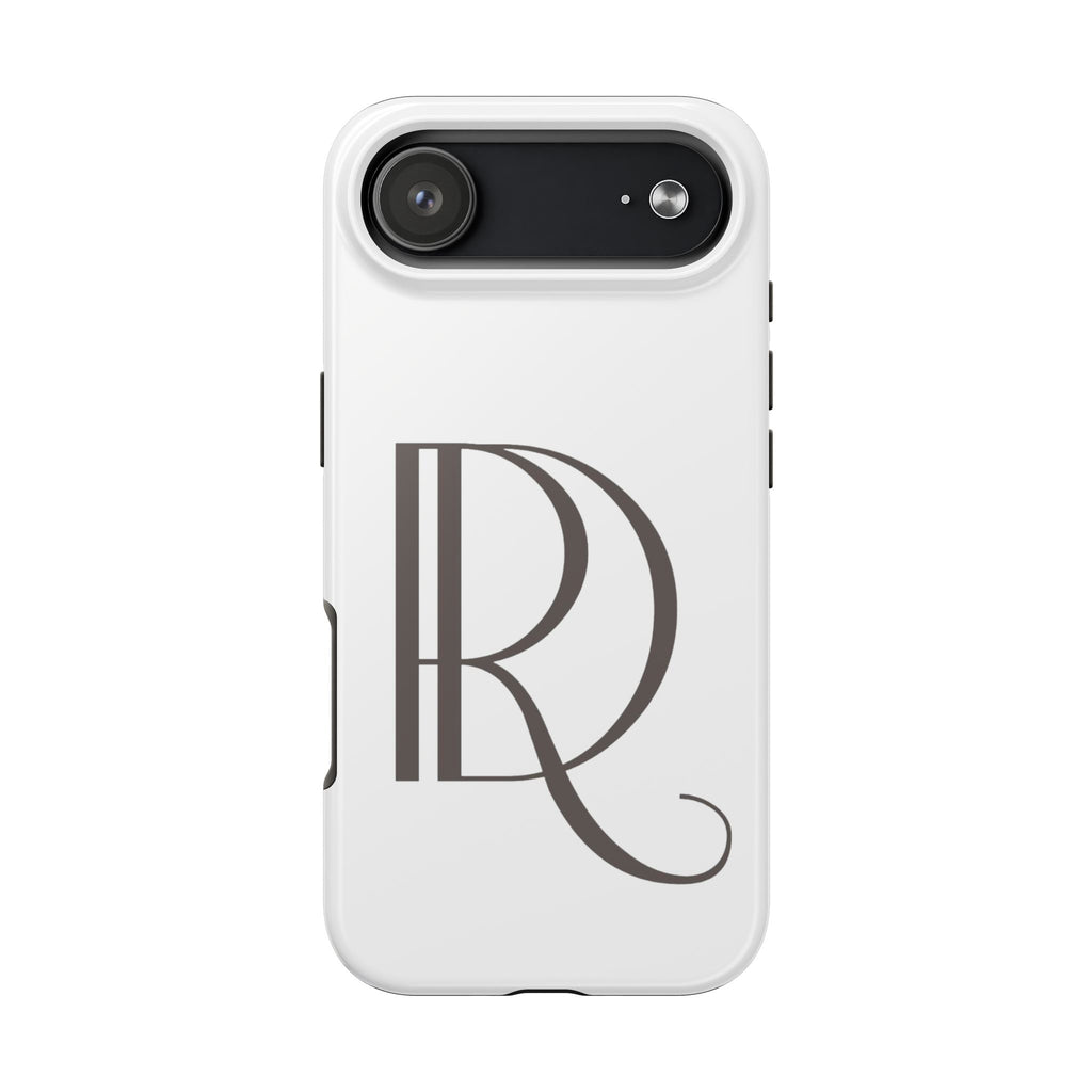 Monogram R Tough Phone Case — Elegant Initial Protective Case